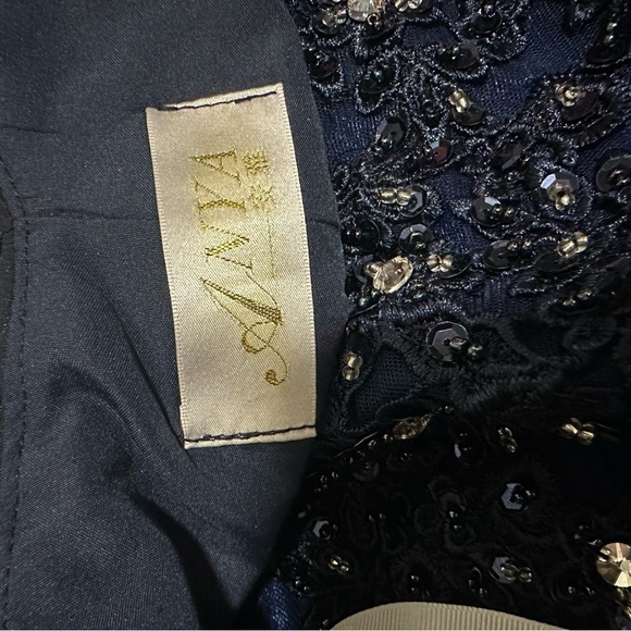 Women's Elegant Appliques Long Prom Dress Beaded Evening Party Gowns xs blue - Picture 8 of 8